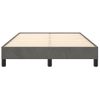 Cama Matrimonial | Cama Para Adultos | Estructura De Cama De Terciopelo Gris Oscuro 120x200 Cm Cfw416156