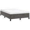 Cama Matrimonial | Cama Para Adultos | Estructura De Cama De Terciopelo Gris Oscuro 120x200 Cm Cfw328417