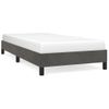 Cama Individual | Cama Para Adultos | Estructura De Cama De Terciopelo Gris Oscuro 80x200 Cm Cfw970674