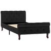 Cama Individual | Cama Para Adultos | Estructura De Cama De Terciopelo Negro 90x200 Cm Cfw836879