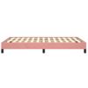 Cama Matrimonial | Cama Para Adultos | Estructura De Cama De Terciopelo Rosa 120x200 Cm Cfw370590