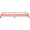 Cama Matrimonial | Cama Para Adultos | Estructura De Cama De Terciopelo Rosa 140x190 Cm Cfw548323