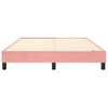 Cama Matrimonial | Cama Para Adultos | Estructura De Cama Box Spring Terciopelo Rosa 140x200 Cm Cfw150840