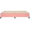 Cama Matrimonial | Cama Para Adultos | Estructura De Cama De Terciopelo Rosa 160x200 Cm Cfw176413