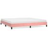 Cama Matrimonial | Cama Para Adultos | Estructura De Cama De Terciopelo Rosa 200x200 Cm Cfw460972