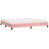 Cama Matrimonial | Cama Para Adultos | Estructura De Cama De Terciopelo Rosa 200x200 Cm Cfw460972