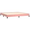 Cama Matrimonial | Cama Para Adultos | Estructura De Cama De Terciopelo Rosa 200x200 Cm Cfw460972