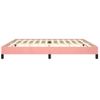 Cama Matrimonial | Cama Para Adultos | Estructura De Cama De Terciopelo Rosa 200x200 Cm Cfw460972