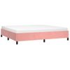 Cama Matrimonial | Cama Para Adultos | Estructura De Cama De Terciopelo Rosa 200x200 Cm Cfw793589