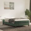 Cama Matrimonial | Cama Para Adultos | Estructura De Cama Box Spring Terciopelo Verde Oscuro 120x200cm Cfw512526