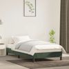 Cama Individual | Cama Para Adultos | Estructura De Cama De Terciopelo Verde 80x200 Cm Cfw909537