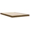 Cama Matrimonial | Cama Para Adultos | Estructura De Cama Madera Maciza De Pino Marrón Miel 120x190 Cm Cfw112624