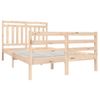 Cama Matrimonial | Cama Para Adultos | Estructura De Cama Madera Maciza 4ft Pequeña Doble 120x190 Cm Cfw114465