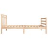 Cama Matrimonial | Cama Para Adultos | Estructura De Cama Madera Maciza 4ft Pequeña Doble 120x190 Cm Cfw114465