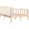 Cama Matrimonial | Cama Para Adultos | Estructura De Cama Madera Maciza 4ft Pequeña Doble 120x190 Cm Cfw595325