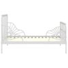 Cama Para Adultos | Estructura De Cama Extensible Metal Blanca 80x130/200 Cm Cfw129339