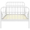 Cama Para Adultos | Estructura De Cama Extensible Metal Blanca 80x130/200 Cm Cfw129339