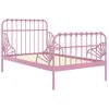 Cama Para Adultos | Estructura De Cama Extensible Metal Rosa 80x130/200 Cm Cfw319487