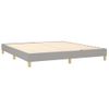 Cama Matrimonial | Cama Para Adultos | Estructura De Cama Box Spring Tela Gris Claro 180x200 Cm Cfw316763