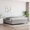 Cama Matrimonial | Cama Para Adultos | Estructura De Cama Box Spring Tela Gris Claro 180x200 Cm Cfw166069