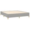 Cama Matrimonial | Cama Para Adultos | Estructura De Cama Box Spring Tela Gris Claro 180x200 Cm Cfw975879