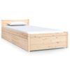 Cama Individual | Cama Para Adultos | Estructura De Cama Con Cajones 75x190 Cm Cfw499094