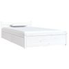 Cama Individual | Cama Para Adultos | Estructura De Cama Individual Con Cajones Blanco 90x190 Cm Cfw954335