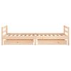 Cama Individual | Cama Infantil | Estructura De Cama Infantil Con Cajones Madera Pino 90x190 Cm Cfw635002