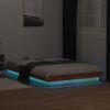 Cama Matrimonial | Cama Para Adultos | Estructura De Cama Led Madera Maciza Pino Marrón Cera 140x190cm Cfw475297