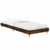 Cama Individual | Cama Para Adultos | Estructura De Cama Madera Contrachapada Roble Humo 75x190 Cm Cfw210250