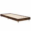 Cama Individual | Cama Para Adultos | Estructura De Cama Madera Contrachapada Roble Humo 75x190 Cm Cfw210250