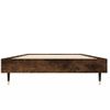 Cama Individual | Cama Para Adultos | Estructura De Cama Madera Contrachapada Roble Humo 75x190 Cm Cfw210250