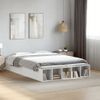 Cama Matrimonial | Cama Para Adultos | Estructura De Cama Madera De Ingeniería Blanca 120x190 Cm Cfw95912