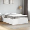 Cama Matrimonial | Cama Para Adultos | Estructura De Cama Madera De Ingeniería Blanca 120x200 Cm Cfw97655