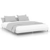 Cama Matrimonial | Cama Para Adultos | Estructura De Cama Madera Contrachapada Blanca 120x200 Cm Cfw872564