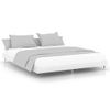 Cama Matrimonial | Cama Para Adultos | Estructura De Cama Madera Contrachapada Blanca 120x200 Cm Cfw925712