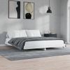 Cama Matrimonial | Cama Para Adultos | Estructura De Cama Madera Contrachapada Blanca 120x200 Cm Cfw925712