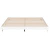 Cama Matrimonial | Cama Para Adultos | Estructura De Cama Madera Contrachapada Blanca 120x200 Cm Cfw925712