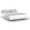 Cama Matrimonial | Cama Para Adultos | Estructura De Cama Madera Contrachapada Blanca 120x200 Cm Cfw300894