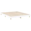 Cama Matrimonial | Cama Para Adultos | Estructura De Cama Madera Contrachapada Blanca 120x200 Cm Cfw300894