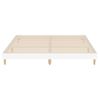 Cama Matrimonial | Cama Para Adultos | Estructura De Cama Madera Contrachapada Blanca 120x200 Cm Cfw300894