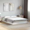 Cama Matrimonial | Cama Para Adultos | Estructura De Cama Madera De Ingeniería Blanca 135x190 Cm Cfw79436