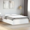 Cama Matrimonial | Cama Para Adultos | Estructura De Cama Madera De Ingeniería Blanca 135x190 Cm Cfw31324