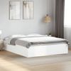 Cama Matrimonial | Cama Para Adultos | Estructura De Cama Madera De Ingeniería Blanca 150x200 Cm Cfw27164