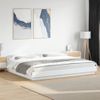 Cama Matrimonial | Cama Para Adultos | Estructura De Cama Madera De Ingeniería Blanca 180x200 Cm Cfw99235