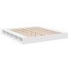 Cama Matrimonial | Cama Para Adultos | Estructura De Cama Madera De Ingeniería Blanca 200x200 Cm Cfw94248