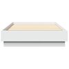 Cama Individual | Cama Para Adultos | Estructura De Cama Madera De Ingeniería Blanca 75x190 Cm Cfw87295