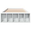 Cama Individual | Cama Para Adultos | Estructura De Cama Madera De Ingeniería Blanca 90x190 Cm Cfw24899