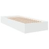 Cama Individual | Cama Para Adultos | Estructura De Cama Madera De Ingeniería Blanca 90x190 Cm Cfw24899