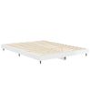 Cama Matrimonial | Cama Para Adultos | Estructura De Cama Madera Contrachapada Blanco Brillo 135x190cm Cfw919988